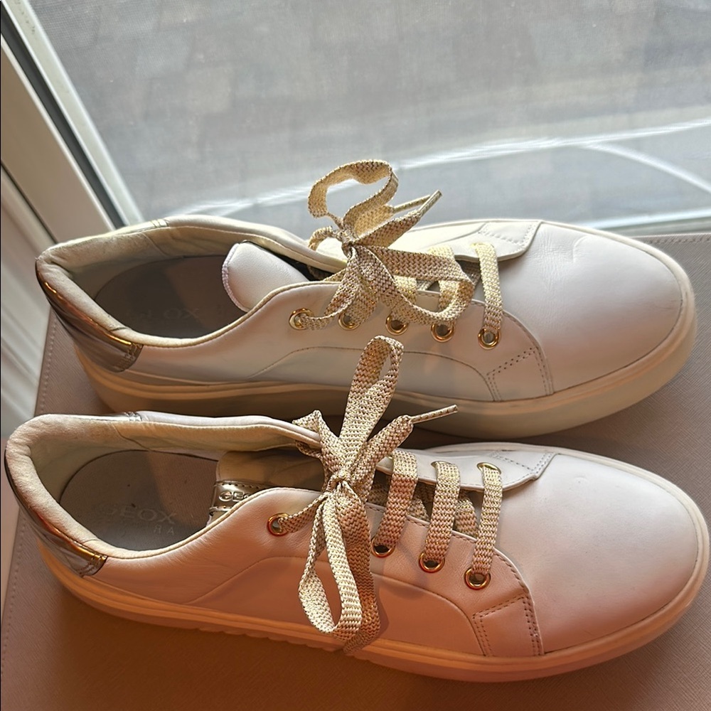 Geox Women's White Sneakers